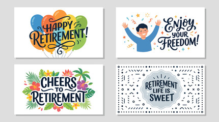 Retirement celebration greetings © Ditz