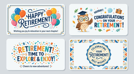 Retirement celebration greetings and well wishes © Ditz