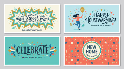 New home celebration greetings collection © Ditanjay