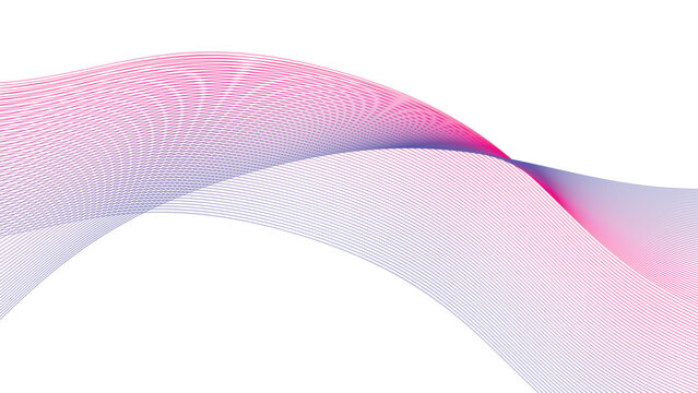 Abstract Colorful Wave Mesh Background Vector Illustration Elegant Gradient Flow Line Design
