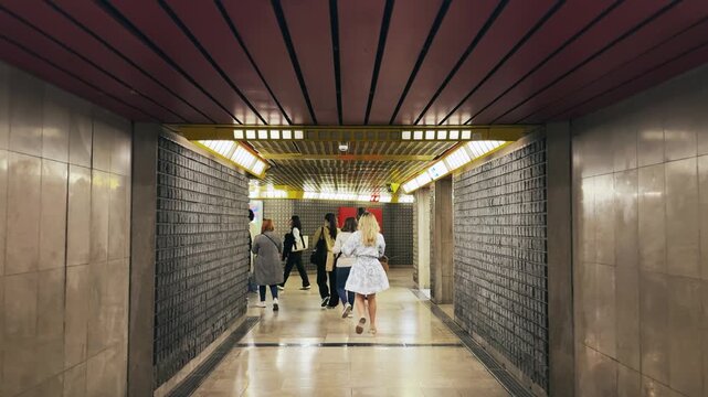 Dynamic Flow: Commuters & Tourists at Milan Duomo Metro