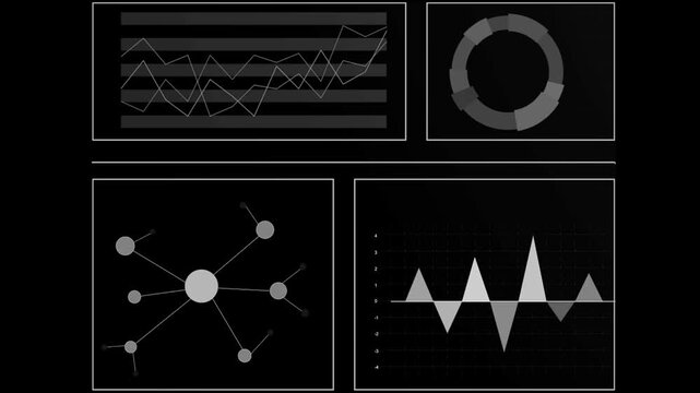 Digital Financial Business And Investment In Digital Asset Concept. Financial Charts And Stock Figures Showing Profits