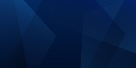 Obraz premium Abstract dark blue geometric background with overlapping transparent polygonal shapes and subtle gradients.