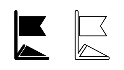 Corner Flag Icons Set for Soccer Field © Galih
