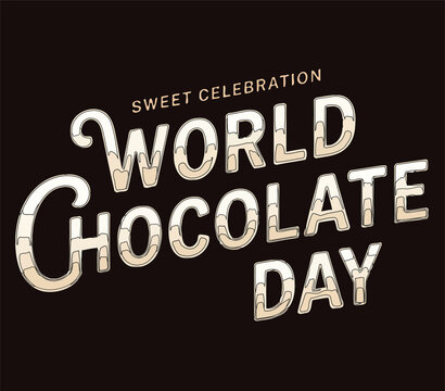 World Chocolate Day 3d Style Editable Text Effects Template