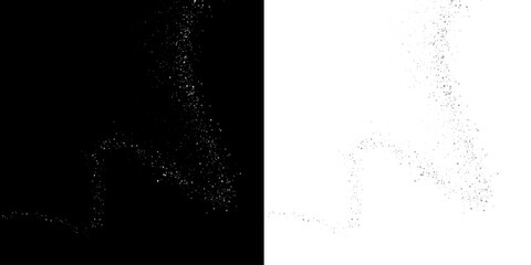 Silver glitter comet trail shines in PNG with bright cosmic particles and smooth elegant motion. Ideal for luxury posters, branding, and digital art. Transparent background ensures clean creative inte © kleinstock