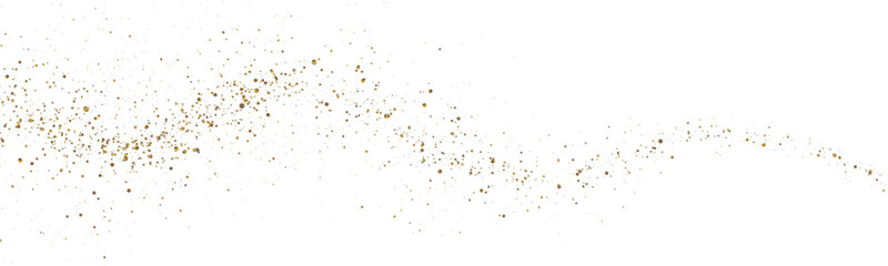 Fototapeta premium Shiny gold confetti burst with glowing particles and abstract luxury style, festive background for wedding cards, branding and celebration visuals.