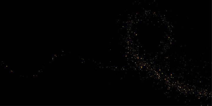 Golden dust sparkle background with soft glow and floating particles, luxury abstract festive design for wedding invitations and branding materials.