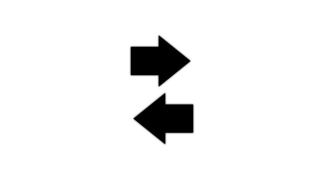 Arrow loading icon animation.