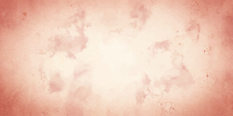 Fototapeta premium Soft watercolor texture with subtle pink and beige hues, creating an artistic and abstract backdrop with a vintage, gentle feel.