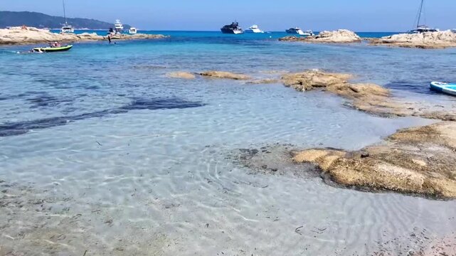 Beach in the Taillat Cape near Saint-Tropez, South of France