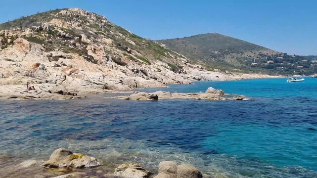Beach in the Taillat Cape near Saint-Tropez, South of France