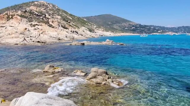 Beach in the Taillat Cape near Saint-Tropez, South of France