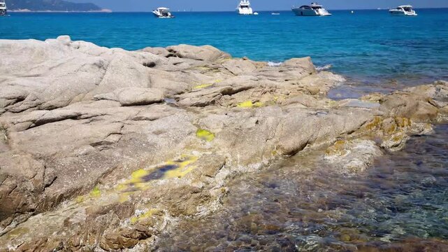 Beach in the Taillat Cape near Saint-Tropez, South of France
