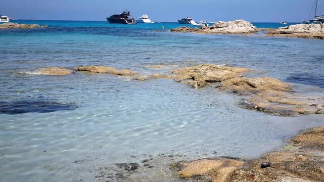 Beach in the Taillat Cape near Saint-Tropez, South of France