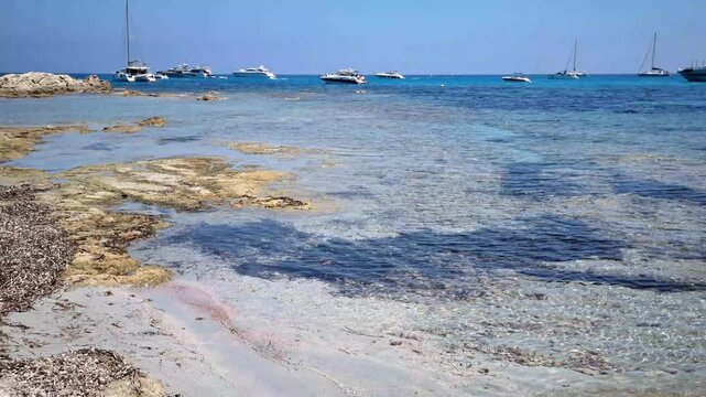 Beach in the Taillat Cape near Saint-Tropez, South of France
