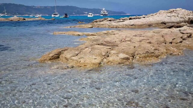 Beach in the Taillat Cape near Saint-Tropez, South of France