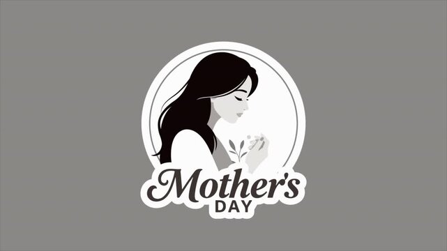 mothers day logo woman