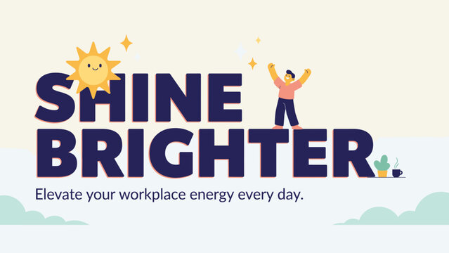 Bright business themed motivational sun banner &ndash; Perfect for elementary school classrooms, summer camp flyers, or nursery d&eacute;cor.