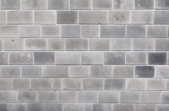 Processed collage of grey concrete brock wall surface texture. Background for banner, backdrop