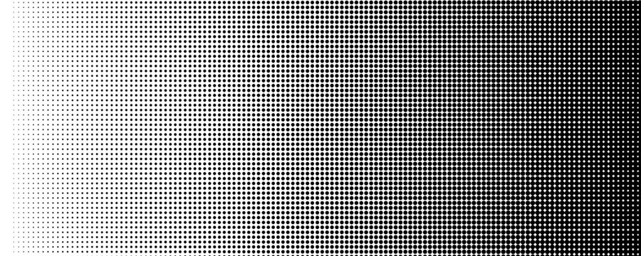 Halftone seamless pattern. Dot background. Gradient faded dots. Half tone texture. Gradation patern. Black circle isolated on white backdrop for overlay effect.