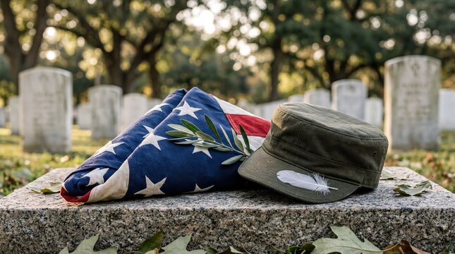 veterans memorial tribute, a serene arrangement of military and peace symbols honoring korean war veterans