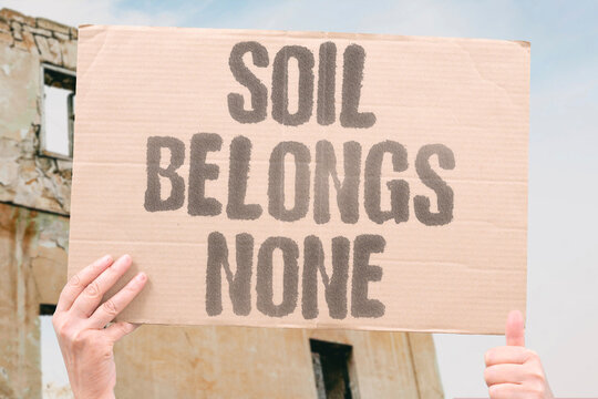 "Soil belongs none" Land ownership becomes abstract. ABSTRACT. DISPOSSESSION. ALIENATION. ROOTLESS. INSTITUTIONAL.
