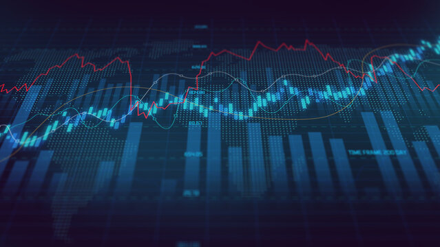 Global stock investment perspective, statistic value report diagram, graphic system information dynamic, financial data analysis investment trends, business growth economy