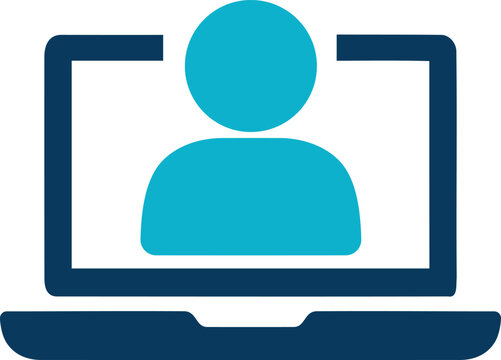 Online Training and E Learning Computer Icon
