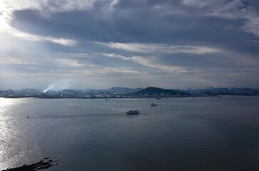 Fototapeta premium This is the sea view of Yeongjongdo Island in Korea. 