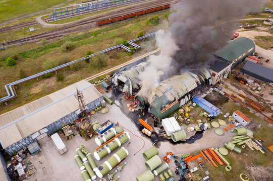 fire in a warehouse