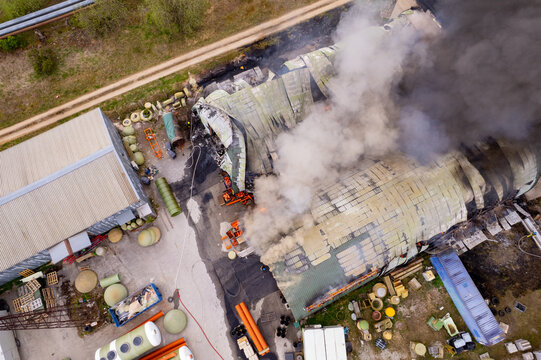 fire in a warehouse