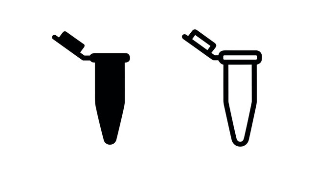 Eppendorf Microcentrifuge Tube Icon for Laboratory Research and Science