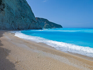 Obraz premium Lefkada Coastline near Porto Katsiki beach, Greece