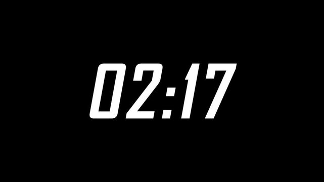 2 minute 30 seconds countdown timer, 2 minute 30 seconds modern digital countdown timer, dynamic countdown timer animation,4K