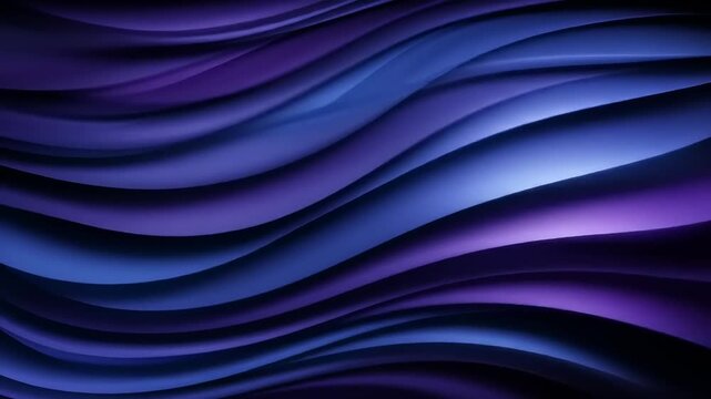 Abstract layered waves in shades of blue and purple seamless background