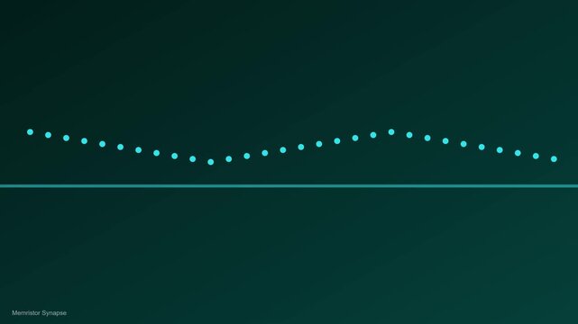 Digital neural network synapse animation, abstract data flow and artificial intelligence connection concept