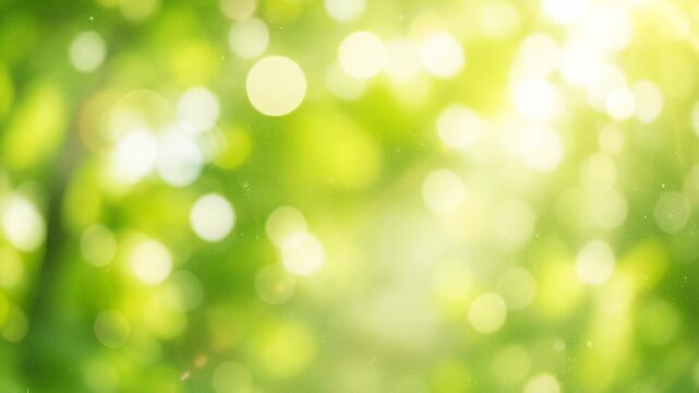 Sunlight filtering through lush green leaves creating a bokeh effect