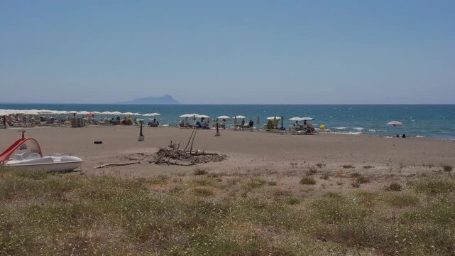 Marina di Latina in the summer, Italy	