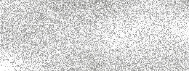 Fototapeta premium Grainy gradient background with noise texture, white to black fade effect, dotted spray pattern, abstract grunge surface for modern design projects