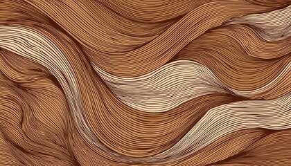 Fototapeta premium Wood Pattern Background Wood Seamless Pattern Abstract Wood Line Background Vector Wood Texture Wavy Line Background