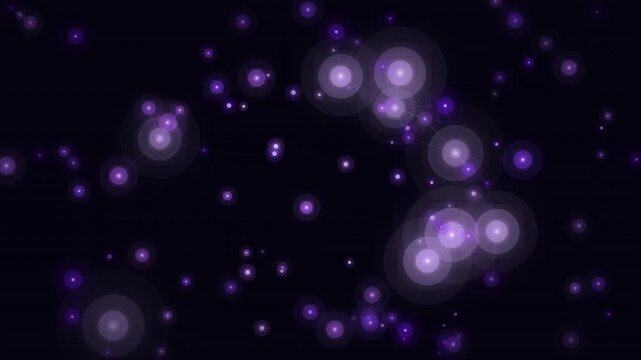 Deep Violet Particle Neural Network Animation - Purple Brain Synapse 4K Seamless Loop