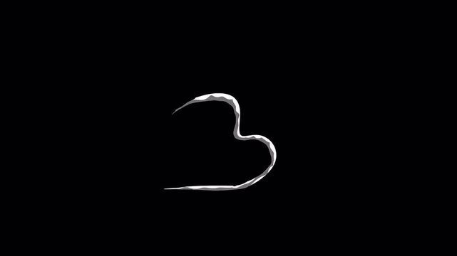 Minimalist white line drawing of a human fetus profile.