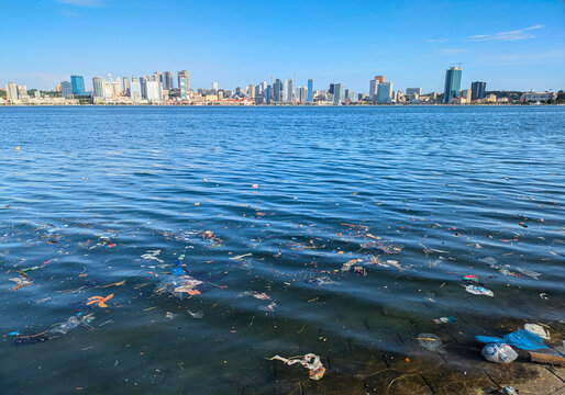 Pollution water city Luanda Angola