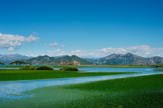 Lake Skadar landscape Montenegro Balcans