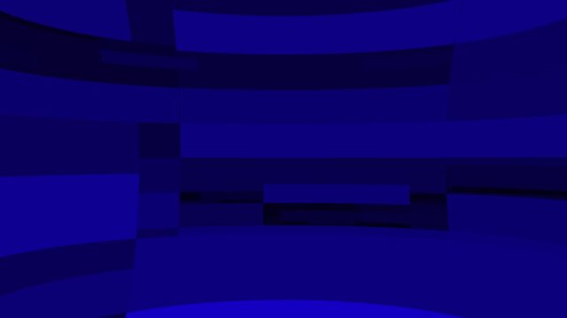 Dynamic Blue News Studio Background with Moving Panels and Abstract Broadcast Graphics, Modern Television News Intro, Breaking News Motion Background, Media Presentation Loop Animation.
