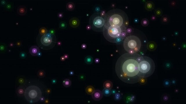Aurora Particle Neural Network Animation - Northern Lights Brain 4K Seamless Loop