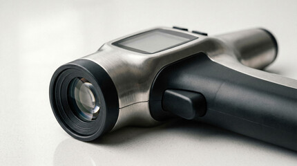 Modern digital infrared thermometer gun for temperature measurement © Lan