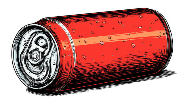 Dented Soda Can Icon Set, Crushed Aluminum Beverage Cans Vector Illustration
