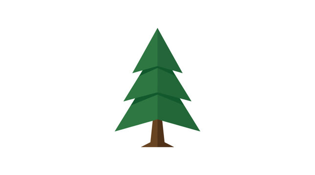 Glamping under a serene pine tree illustration for forest retreats and nature getaways